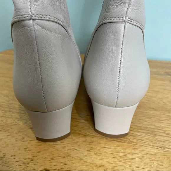 Aquatalia Selini Leather Women’s Boots Booties Cream Ivory Size 10.5 NWOT - Picture 9 of 11